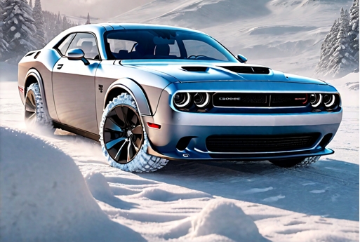 Driving The Dodge Challenger AWD in The Snow in Michigan