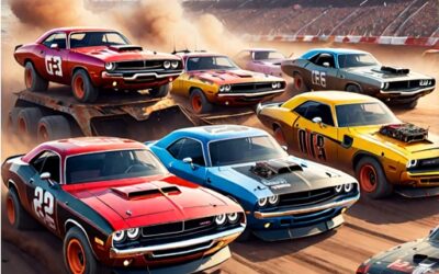 Demolition Derby With Dodge Challengers!