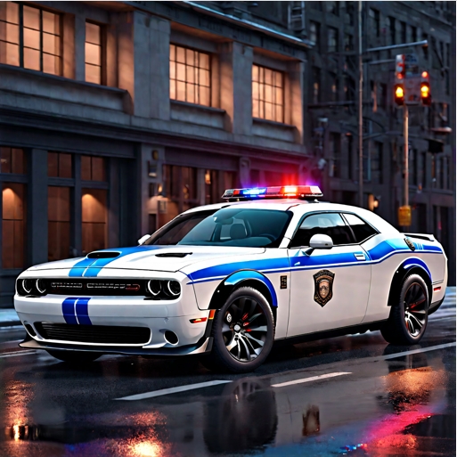 Small Town 2023 Dodge Challenger SXT Police Car!