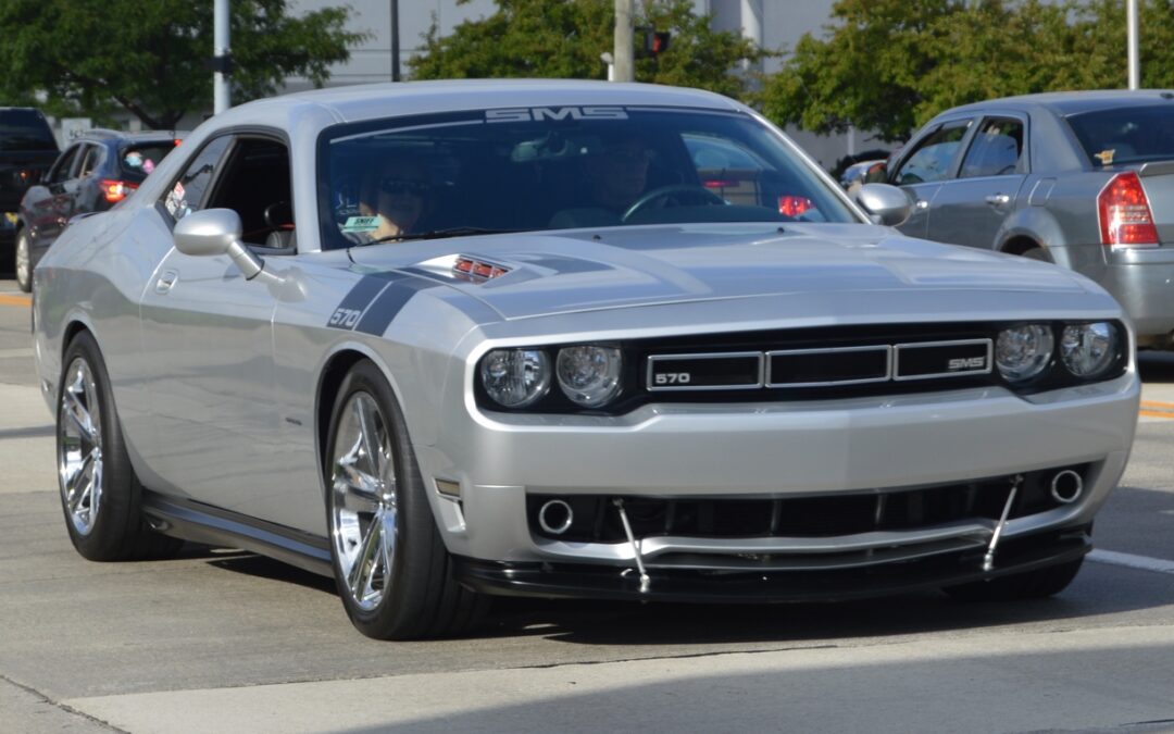 Gray Silver Dodge Challenger