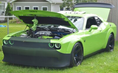 Green Dodge Challenger
