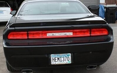 Dodge Challenger Ideas: Vanity License Tags