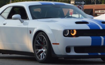 White Dodge Challenger