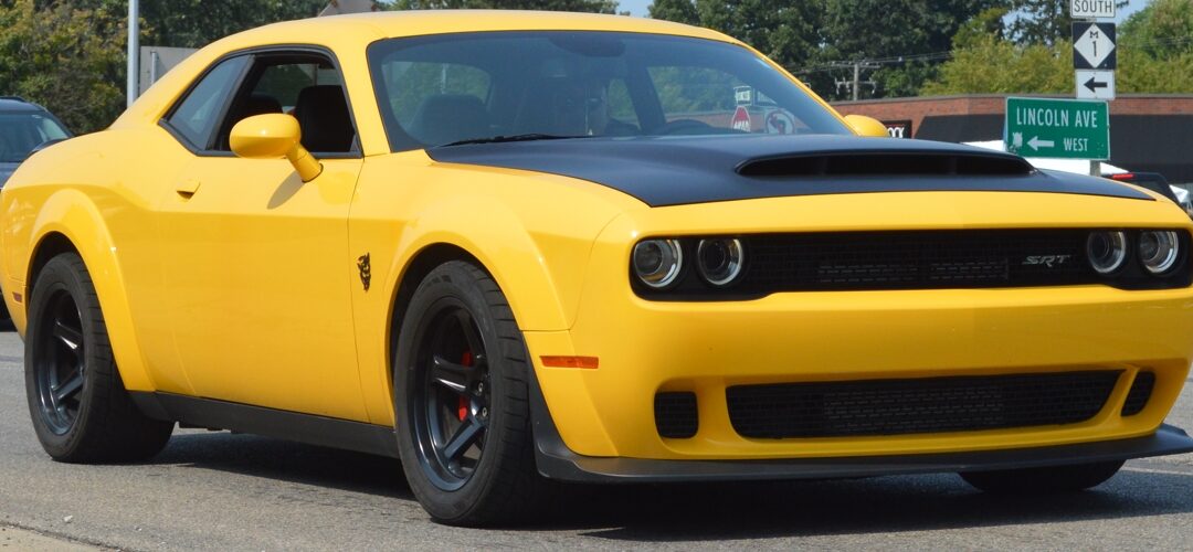 Yellow Dodge Challenger