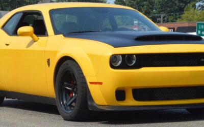 Yellow Dodge Challenger