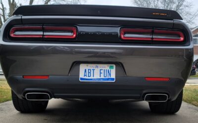 Dodge Challenger Vanity License Plates