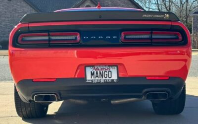 Dodge Challenger Vanity License Tags