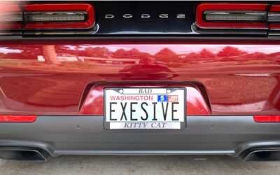 Personalized Dodge Challenger License Tags