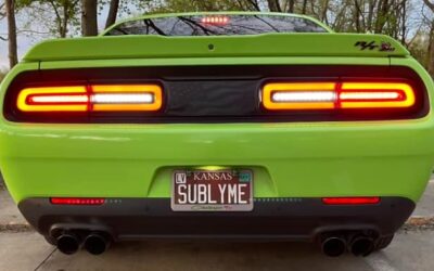 Dodge Challenger Custom Vanity License Plates