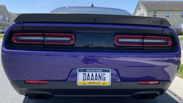 Personal Dodge Challenger License Tags