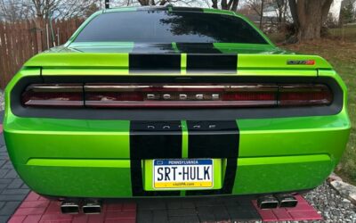 Dodge Challenger Custom Vanity Plates