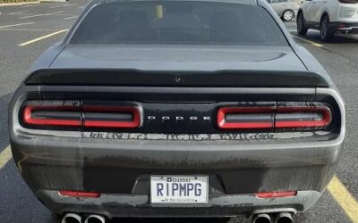 Custom Dodge Challenger License Tags