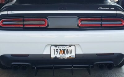 Dodge Challenger Vanity License Tag Ideas