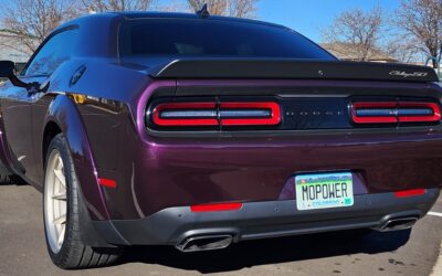 Personalized License Plates on Dodge Challenger