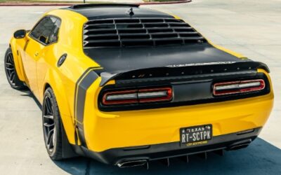 Personal Vanity License Plates on Dodge Challenger