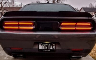 Personal Vanity Plates on Dodge Challenger