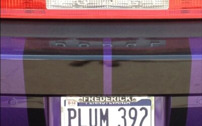 Ideas For Dodge Challenger Personal License Tag