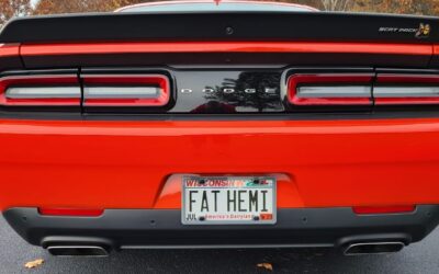 Personal Dodge Challenger License Plates