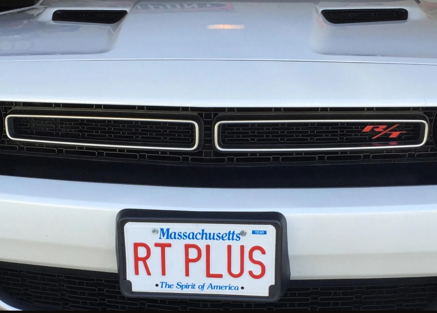 Dodge Challenger Ideas: Personalized License Tags