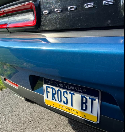 Cool Dodge Challenger Vanity Tags