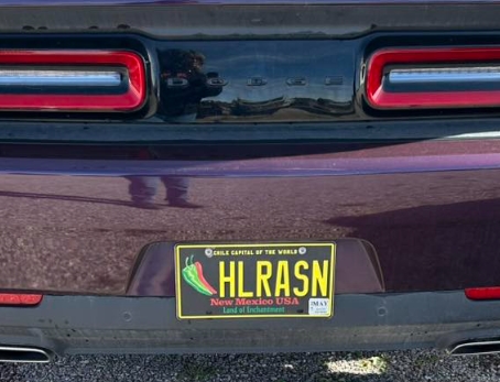 Neat Dodge Challenger Personal License Tags