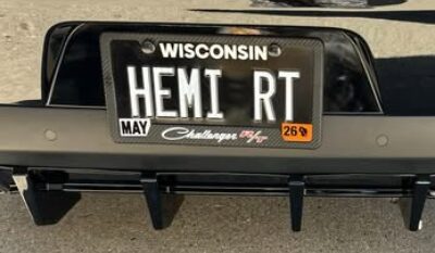 Awesome Dodge Challenger Vanity Tags