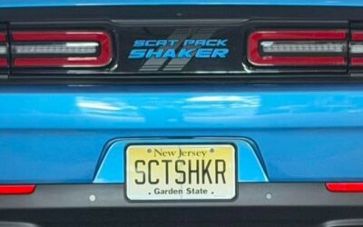Personalized Tags on Dodge Challengers